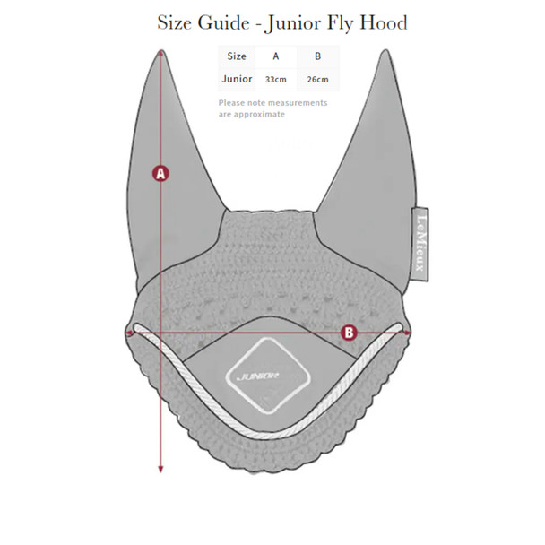 LeMieux Junior Pro Ear Bonnet, Measurements.