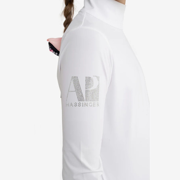 AP Hassinger Junior Lollipop Long Sleeve Show Shirt, white/pink.