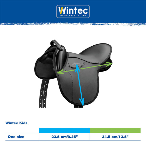 Wintec Saddle Pack With Stirrups/Leathers, Black.