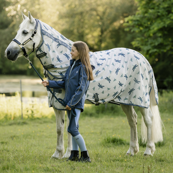 Amigo Bug Rug PLUS Pony, Heather Blue.