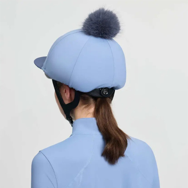 LeMieux Classique Pom Hat Silk, Powdr Blue.