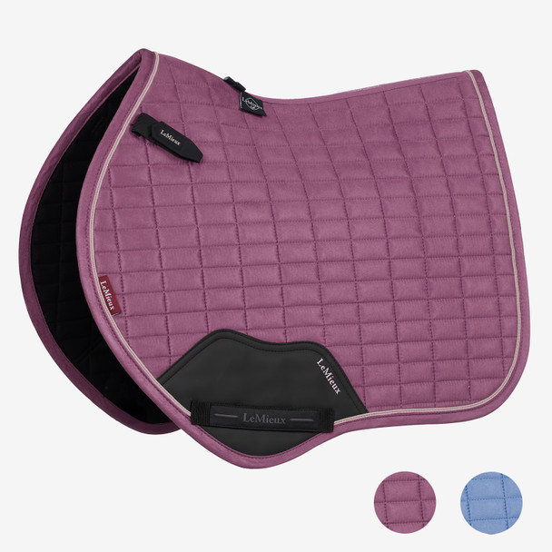 LeMieux Mini Suede Close Contact Square Pad, For Ponies 11.2 - 13h, mallow.