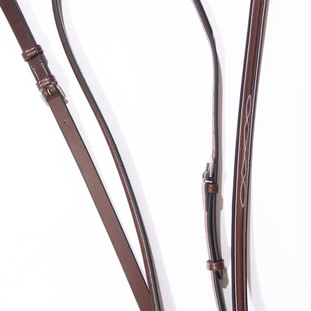 KL Select Red Barn Raised Fancy Martingale, small pony, pony & cob.