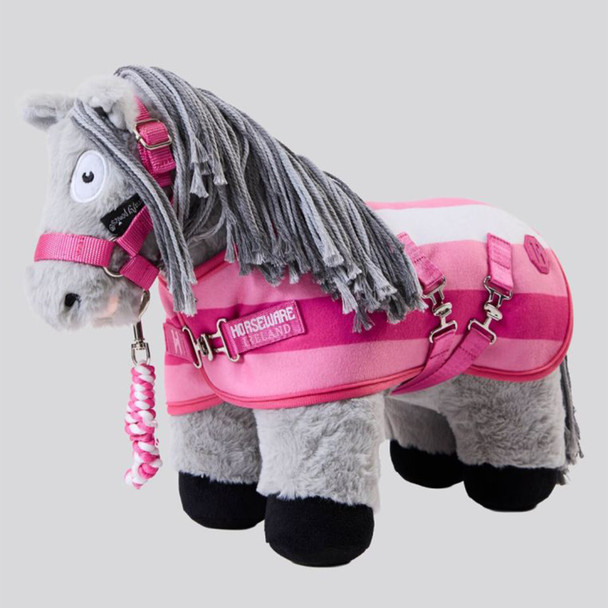 Horseware Crafty Ponies Newmarket Halter & Lead Rope, Witney Pink.