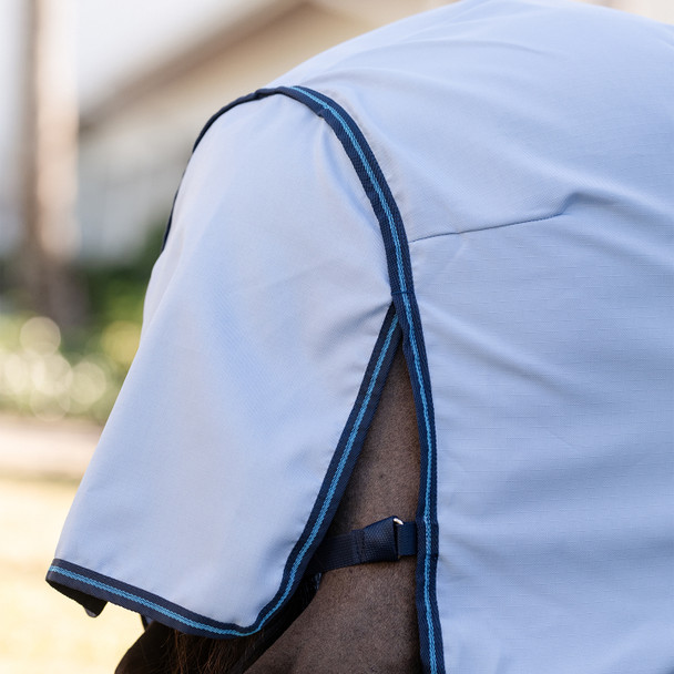 Amigo Pony Ripstop Petite Hoody, Azure Blue/ Navy & Electric Blue.