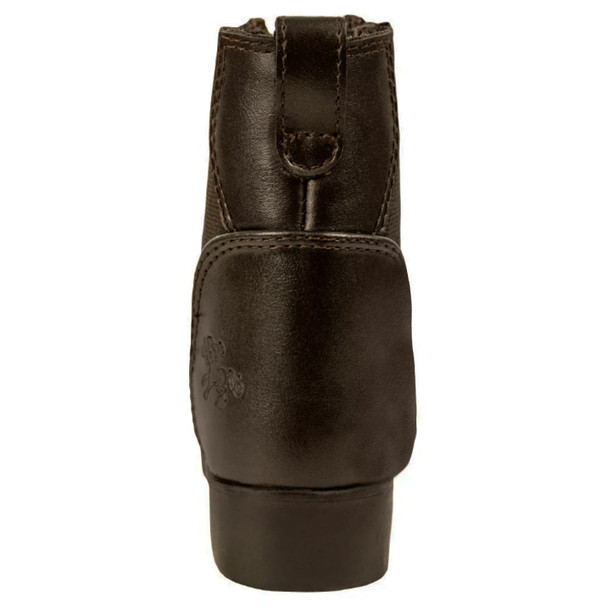  Belle & Bow Double Front Zip Paddock Boots, Brown, Sizes 6T - 2K.