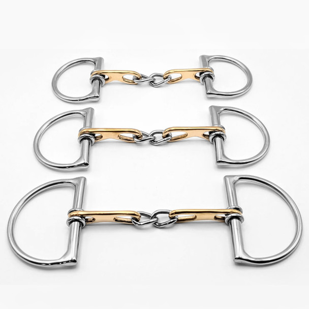 Pandaponyium D-Ring Teardrop Bit showing three size pony bits.