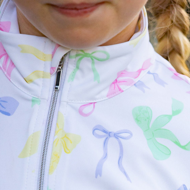 Belle & Bow Short Sleeve Sun Shirt, Bows.