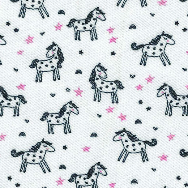 Essex "Luna II" SS Show Shirt, Dark Pink with Unicorns