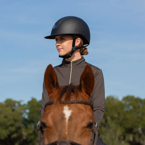  Equinavia Crown Mips® Riding Helmet - Black/Gunmetal