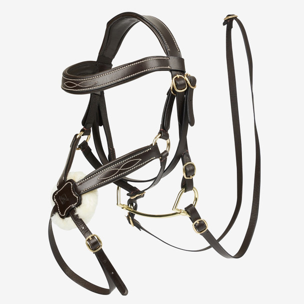 LeMieux Hobby Horse Grackle Bridle, Brown.