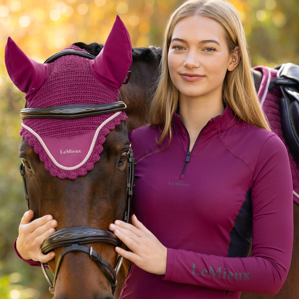 LeMieux Classic Ear Bonnet, Blackberry