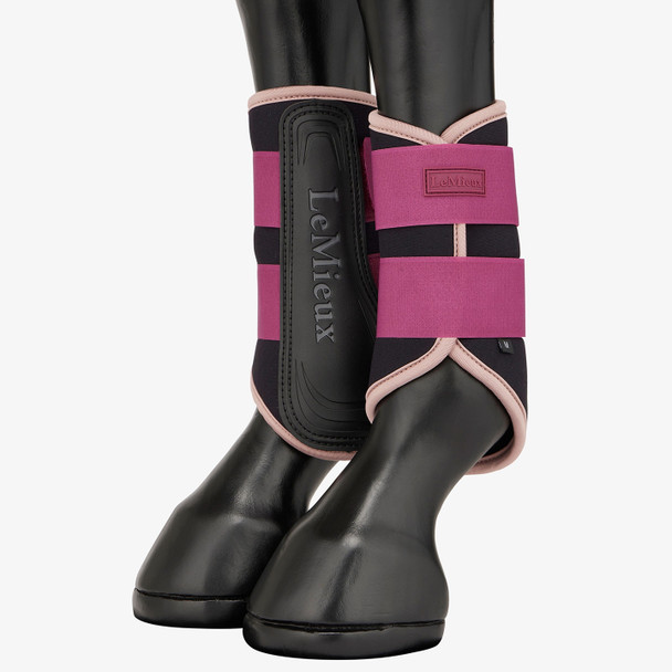 LeMieux Air-Tek Grafter Brushing Boots- Blackberry.
