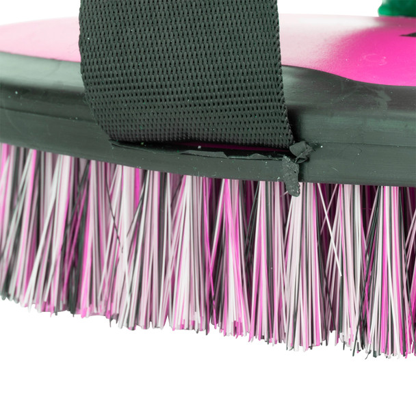 Shires EZI-GROOM Grip Body Brush, Pink