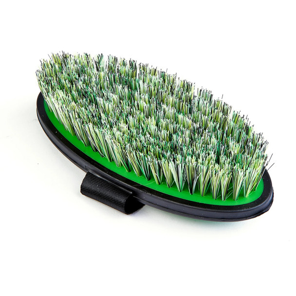 Shires EZI-GROOM Grip Body Brush, Lime