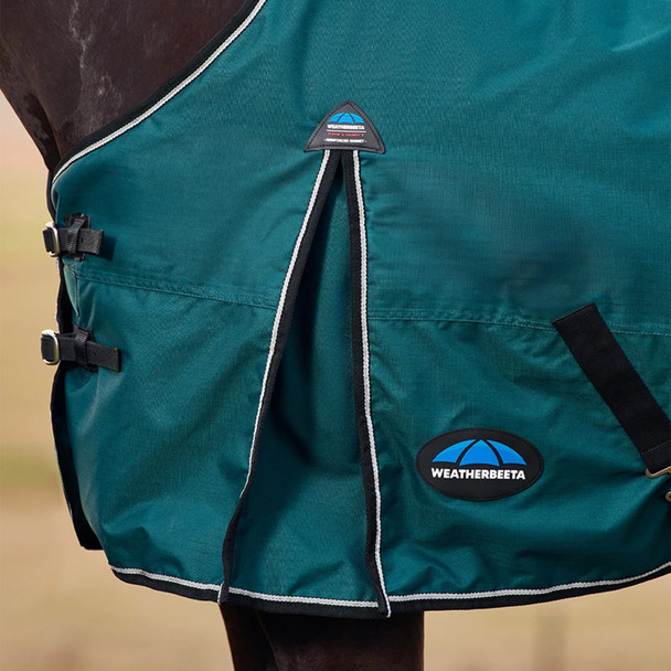Weatherbeeta Comfitec Essential Std Neck Turnout Sheet, 0g, Green/Black, 48" - 69"