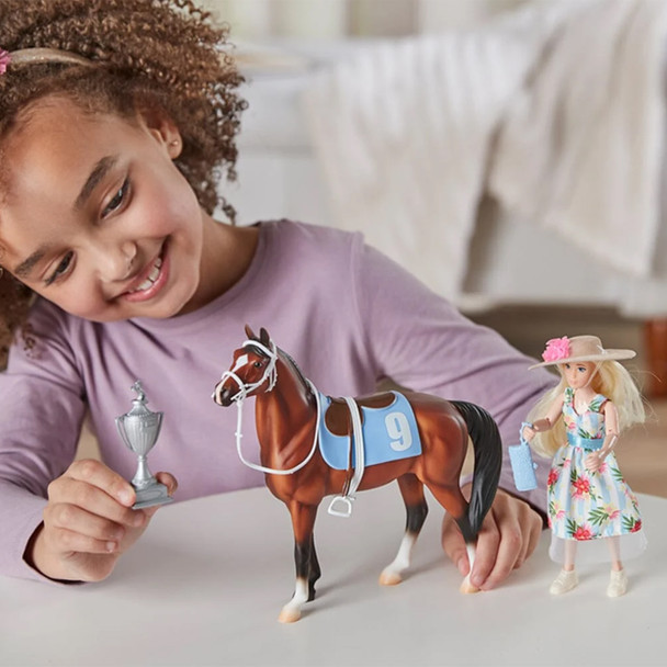 Breyer Freedom Series- Tinsley & Buttercup Breeze | Winner's Circle Gift Set.