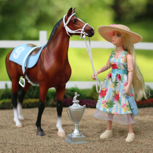 Breyer Freedom Series- Tinsley & Buttercup Breeze | Winner's Circle Gift Set.