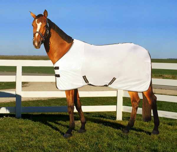 TuffRider Comfy Mesh Fly Sheet Combo Neck – Fliegendecke Für Pferde, Atmungsaktiv, Mit Nackenschutz, Verstellbaren Gurten