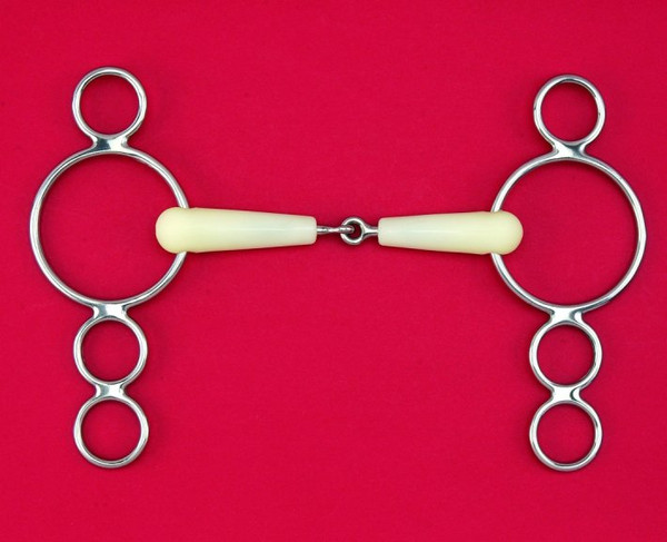 Produktbild von Happy Mouth 3 Ring Stangengebiss, Komfortabel