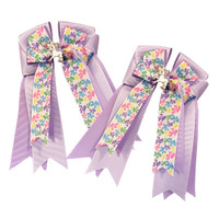 Belle & Bow Show Bows, Rainbelle Ponies with Lavender/Purple