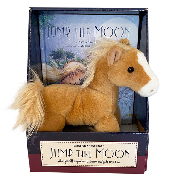 Jump the Moon Hardcover Book & Plush Pony Gift Set, Paint or Palomino