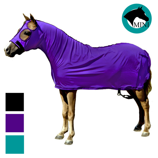 Sleazy Sleepwear Lycra Full Body for Horses- Black