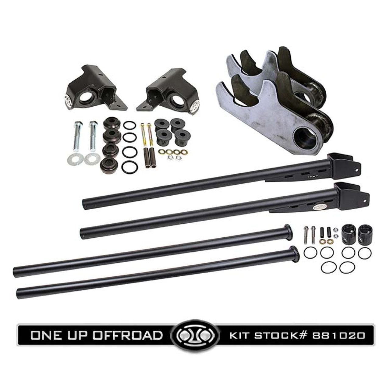 Short Gusset Bar, Beside Frame Mount, 3-1/2in to 4in Weld On Axle Bar  Mount, Traction Bar Kit #881020