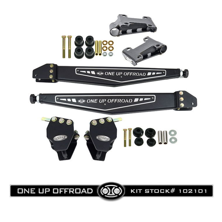 #102101 One Up Offroad Torxz Traction Bar Kit, Alumiduty Superduty F250 F350 Install Example