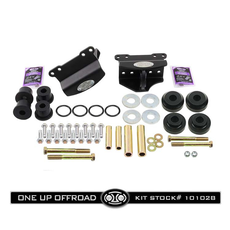 #101028 - Traction Bar Hardware Kit, Under Frame Pivot Mounts with Blind Bolt Kit and Hardware for Blade Bars