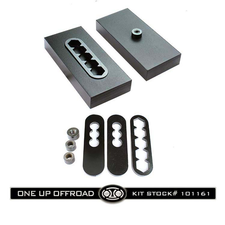 #101161 - 1in Billet Steel, 0 D Lift Blocks w/ Uni-Pin Plates