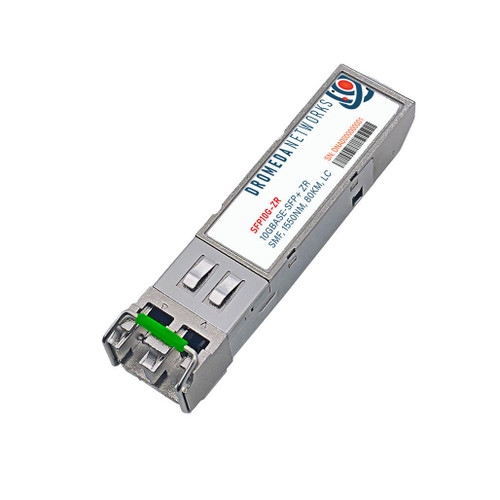 SFP+ 10GBase ZR Duplex LC, Single-mode Fiber (SMF) 1550 nm, 80 Km (49.7 miles), DOM, Industrial Temperature, Choose From Over 50 OEM Compatible Options