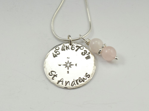 Latitude & Longitude Pendant