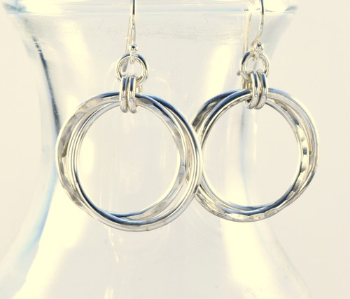 Sterling Double Link Earrings - Large
