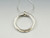 Sterling Silver Double Link Pendant - Large