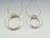 Sterling Silver Double Ring Pendant - Small