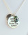 'Dream deeper than the ocean' Sterling Pendant
