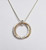 Sterling/14k Goldfill Double Ring Pendant - Small