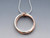 Sterling/14k Rose Goldfill Double Ring Pendant - Large