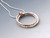 Sterling/14k Rose Goldfill Double Ring Pendant - Large