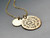 "Wild & Precious Life" Handstamped Pendant - Gold