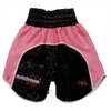 CUSTOM MADE SPARKLE AND SATIN BURNS BOXING SHORTS