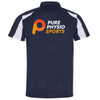 PURE PHYSIO THERAPY EMBROIDERED CONTRAST POLO SHIRT