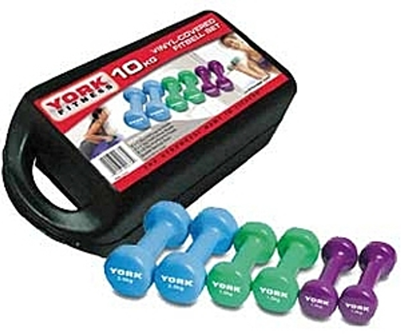 YORK FITNESS 10KG FITBELL SET Boxfit UK