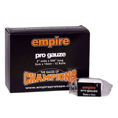 12 PACK EMPIRE PRO GAUZE 5CM X 15M