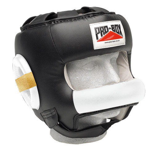 Exclusive Pro Box Face Saver Leather Bar Headguard