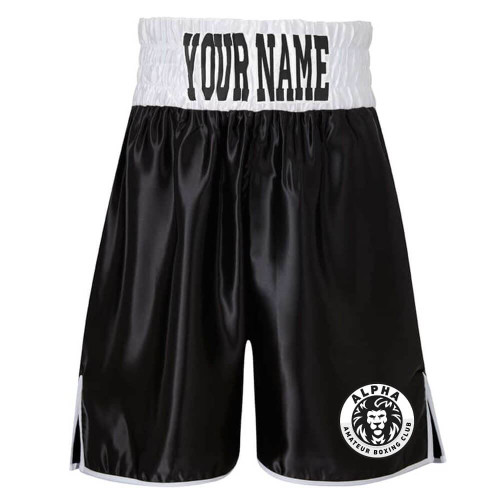 ALPHA BOXING CLUB EMBROIDERED BOUT SHORTS
