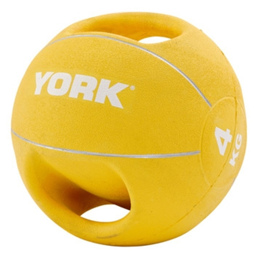 YORK 4KG DOUBLE GRIP MEDBALL