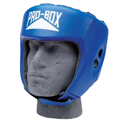 PRO BOX CLUB ESSENTIALS LEATHER HEADGUARD: BLUE