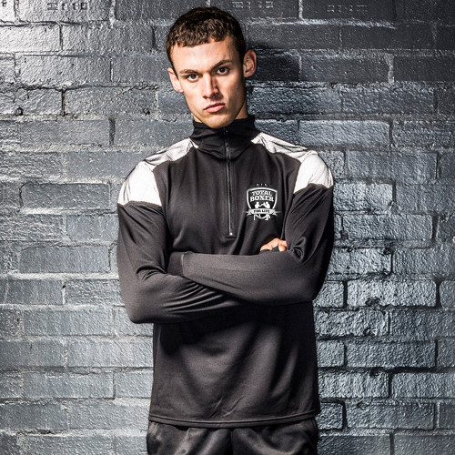 TOTAL BOXER 1/4 ZIP TOP WITH REFLECTIVE PANEL